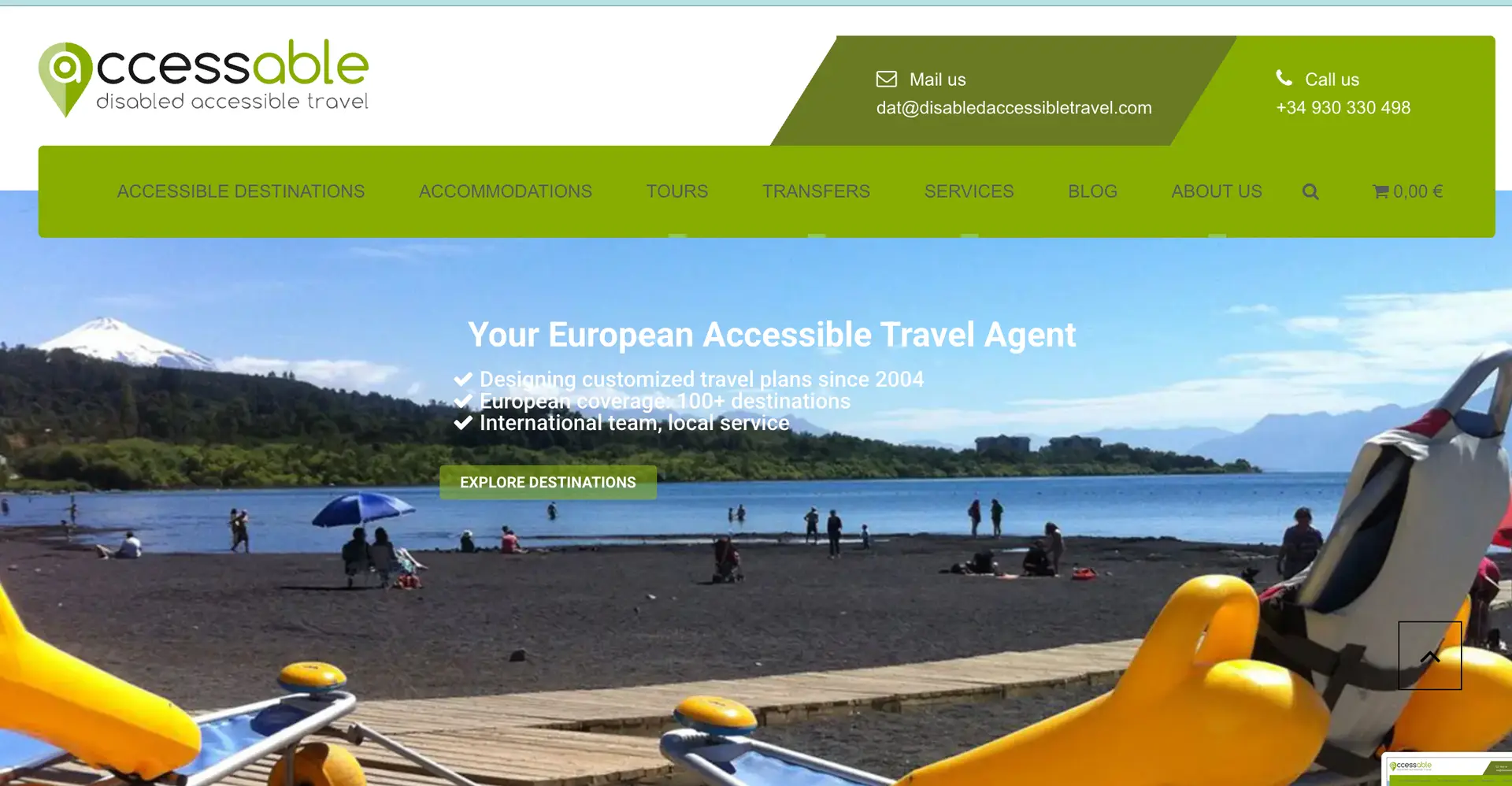 Disabled Accessible Travel website and travel planning business